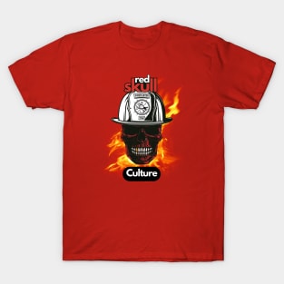 Red Skull Culture, Festival t-shirt, Unisex t-shirt, tees, men's t-shirt, women's t-shirt, summer t-shirt, skull t-shirts, firefighter t-shirts T-Shirt